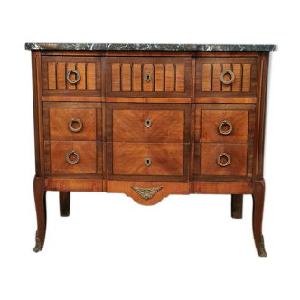 Commodity Transition of Lady to jump in noble wood marquetry around 1850