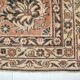 Tapis persan floral noir et rouge