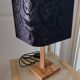 Handcrafted olive wood lamp