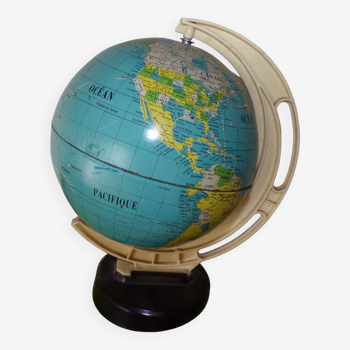 Globe terrestre tournant mappemonde