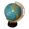 Rotating earth globe world map