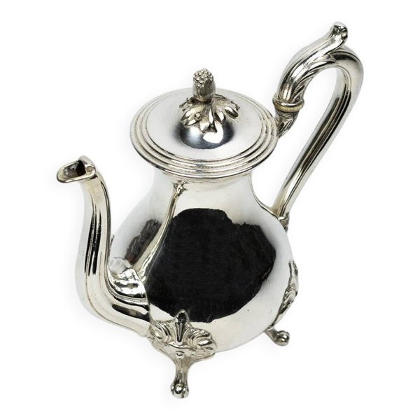 Théière Christofle en métal argenté, style Louis XV Marly — fin XIXe