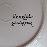Set of 2 plates in QUIMPER earthenware - Signed HENRIOT