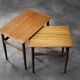 Danish nesting tables in teak, 1960s.