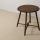 Vintage round Bobbin side table