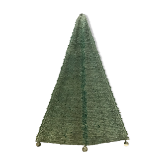 Stacked glass pyramid lamp 1970