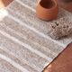Handwoven recycled cotton rug - 40 x 60 cm