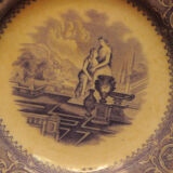 Plates Gustafsberg Porslin AB. Carrara series 1880