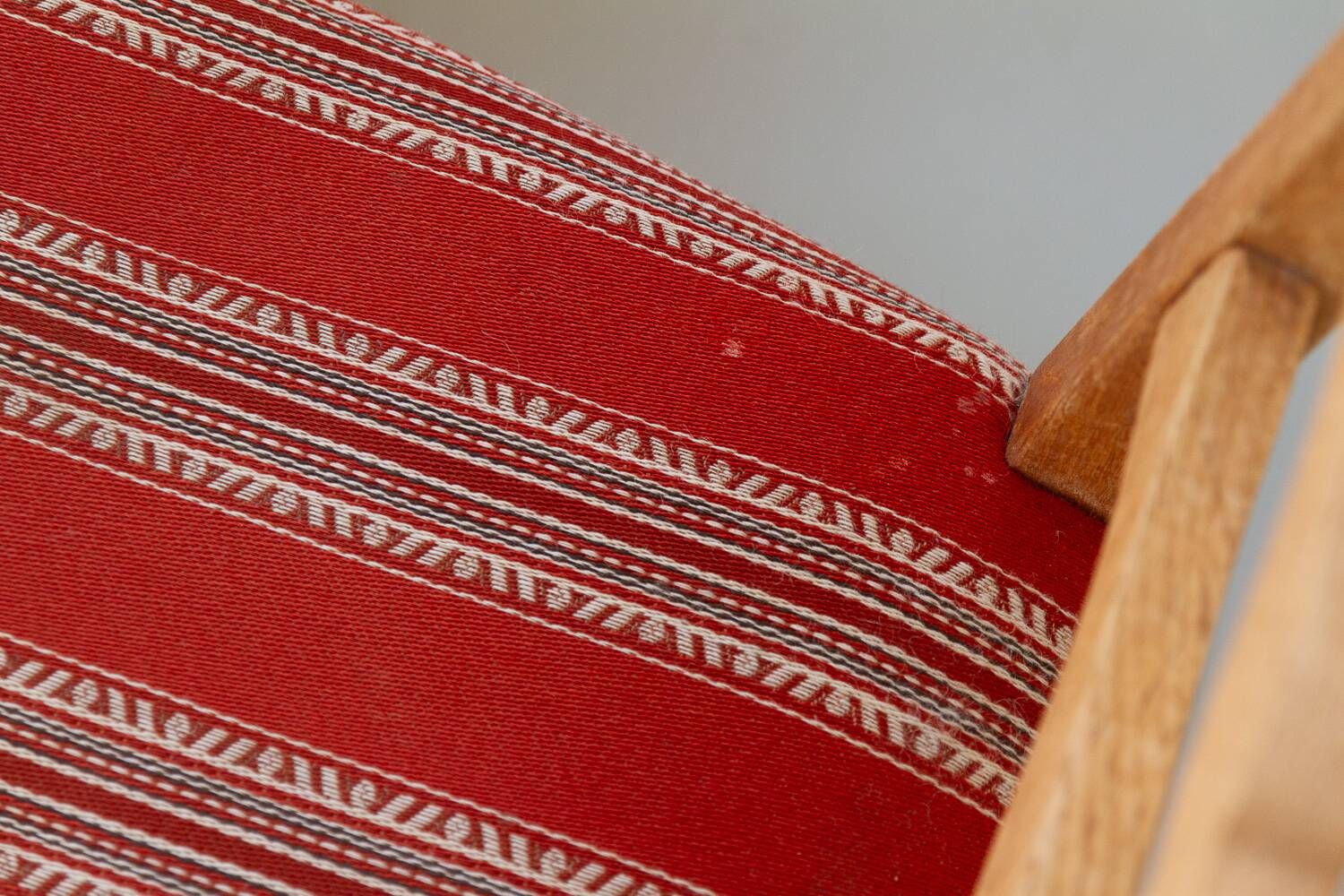 Vintage danish brutalist ladder back oak dining chairs