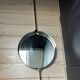 Miroir Rond en Acier Brossé par Xavier Feal, 1970s