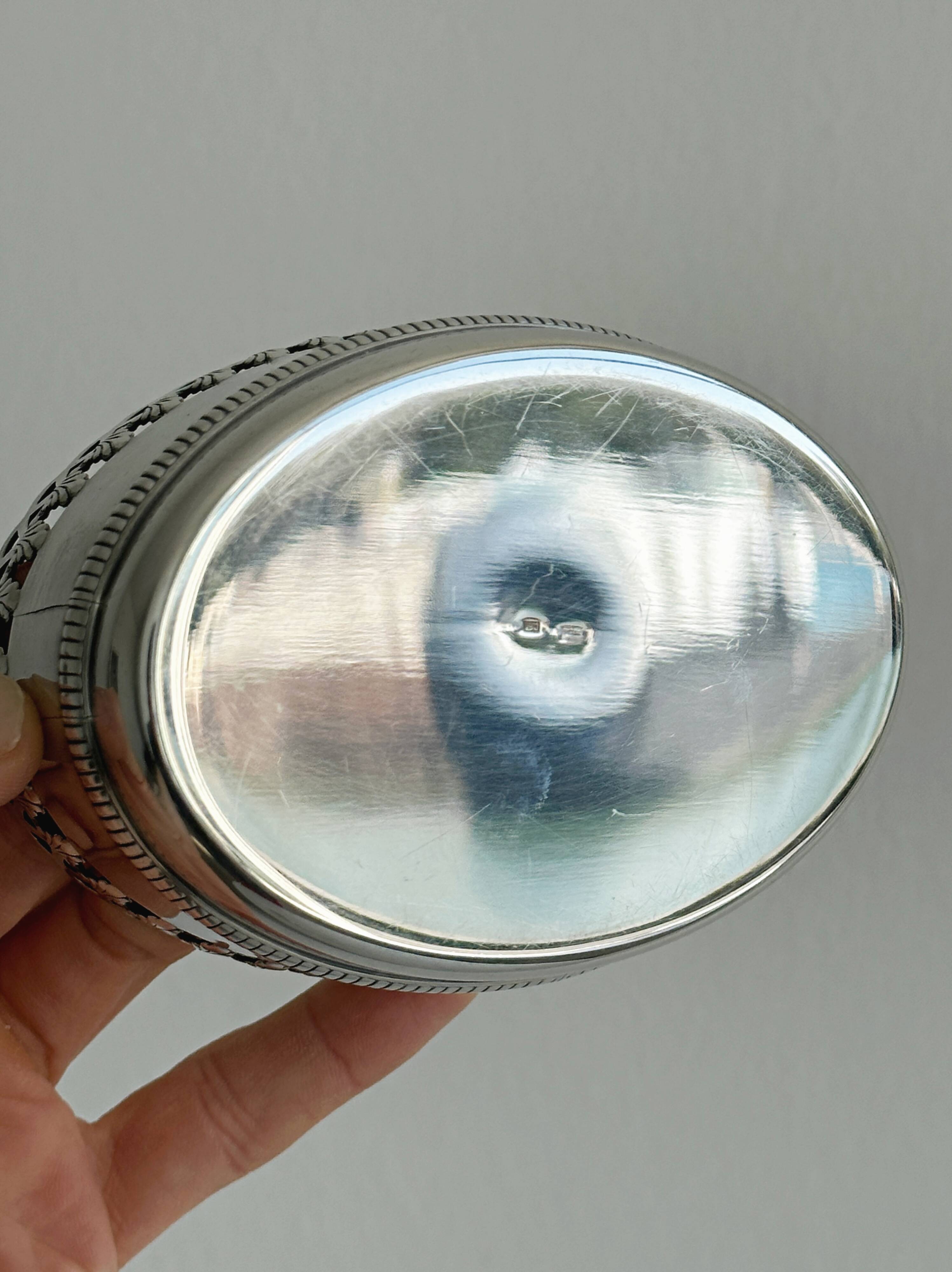 Vintage metal butter dish