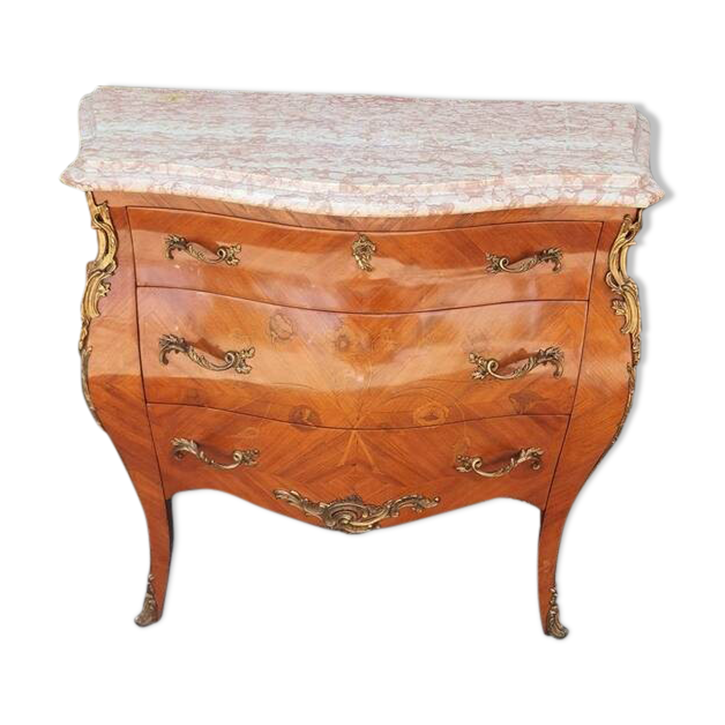 Marquetry chest of drawers