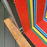 Pair of vintage folding camping chairs