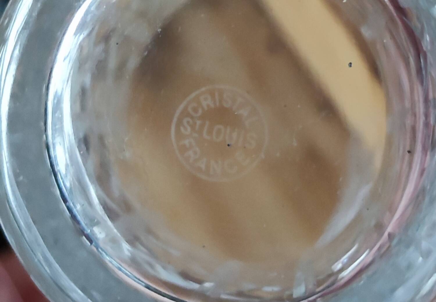 Set of 6 Saint Louis cut crystal glasses