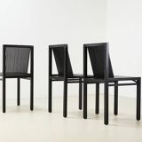 Ruud Jan Kokke Set of 3 'Latjes Dining Chairs for Metaform Netherlands 1986