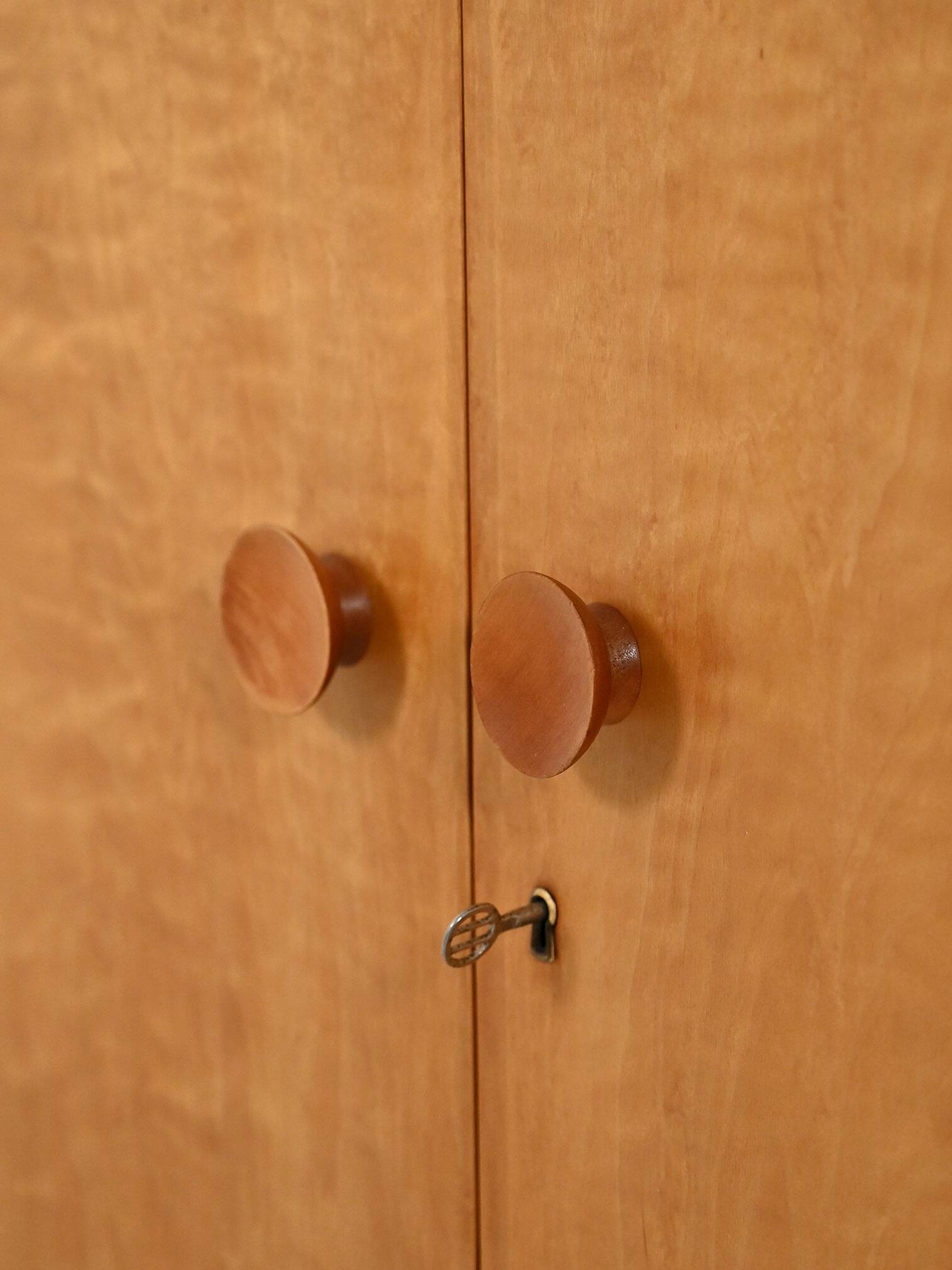 Birch highboard “Swedish Grace”, 1940s