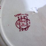 1 plate dessert in terre de fer from choisy le roi