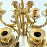 Pair of large 7-light candelabra - 69 cm - Bronze - Putti