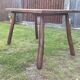 Brutalist vintage table in solid oak