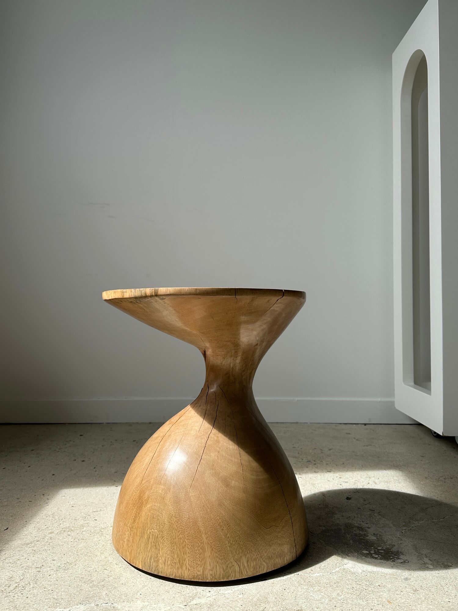 Solid wood sofa end