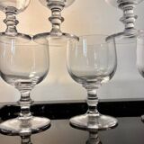 Large crystal beer or dessert glasses, 2 heights