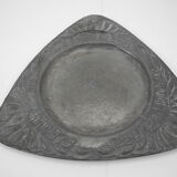 Old zinc flower pot saucer tin old zinc flower pot base