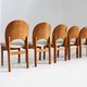 Chaises de salle à manger vintage en teck danois par Glostrup, lot de 5
