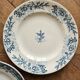 Assiettes plates anciennes dépareillées terre de fer