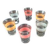 6 vintage granité tumblers