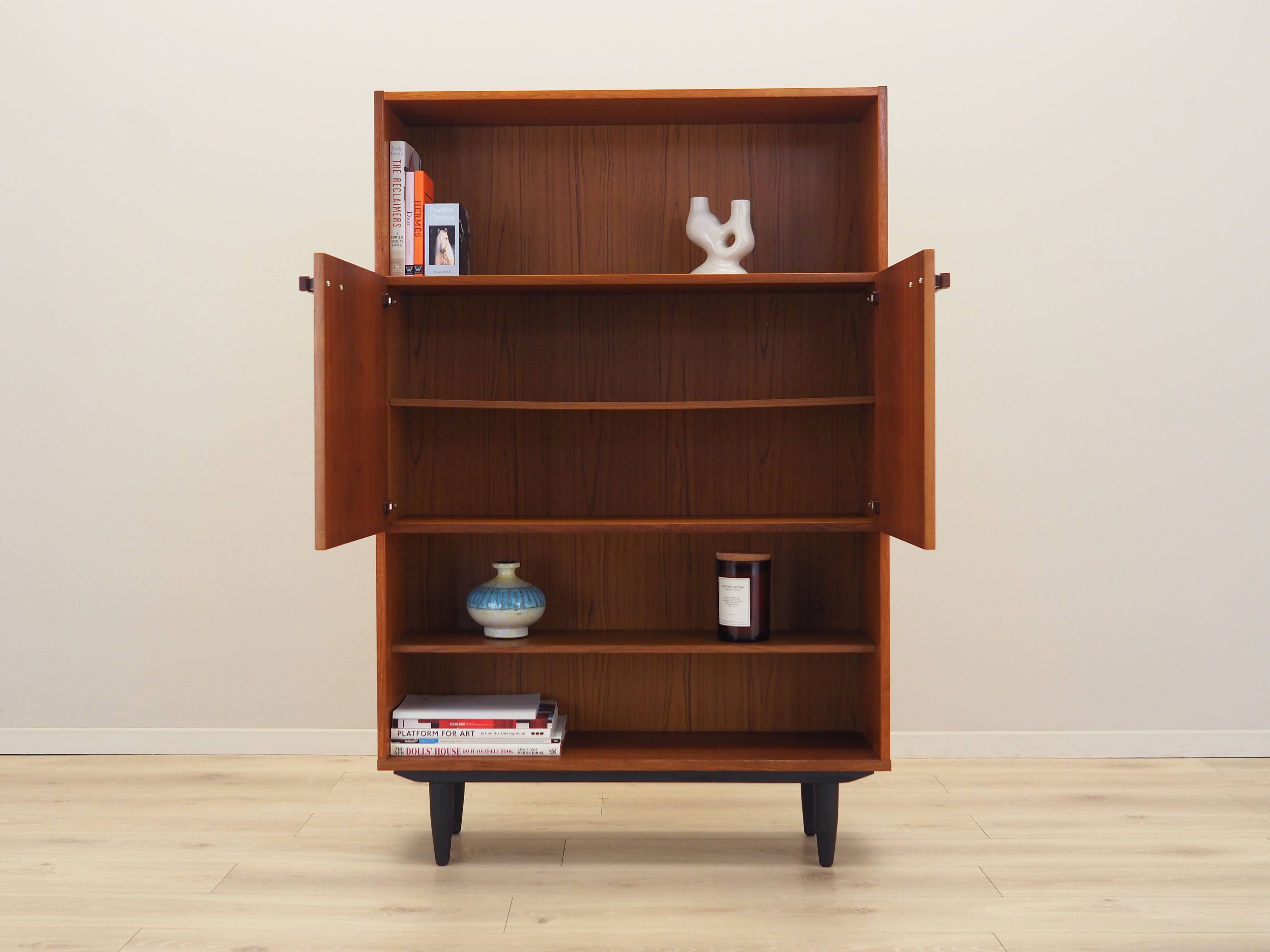 Teak bookcase, Danish design, 1970s, produced in Denmark