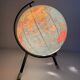 Vintage 1972 glass terrestrial globe Taride tripod - 22 cm