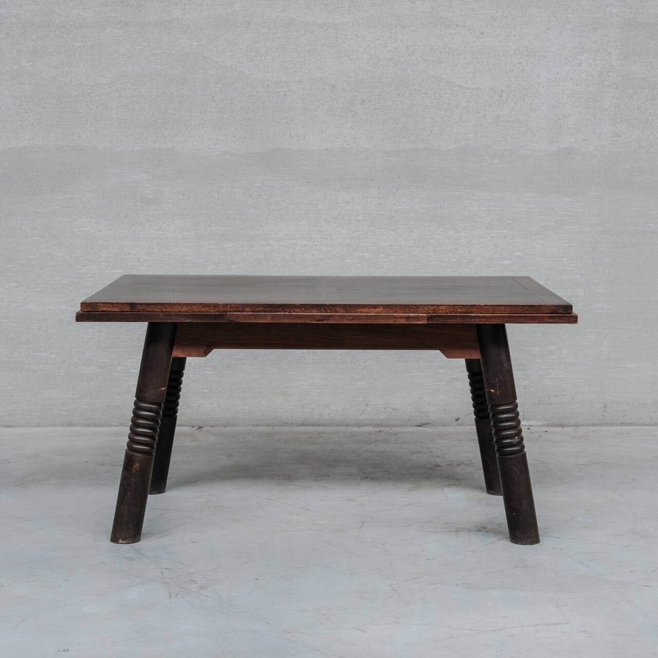 French Art Deco Oak Dining Table