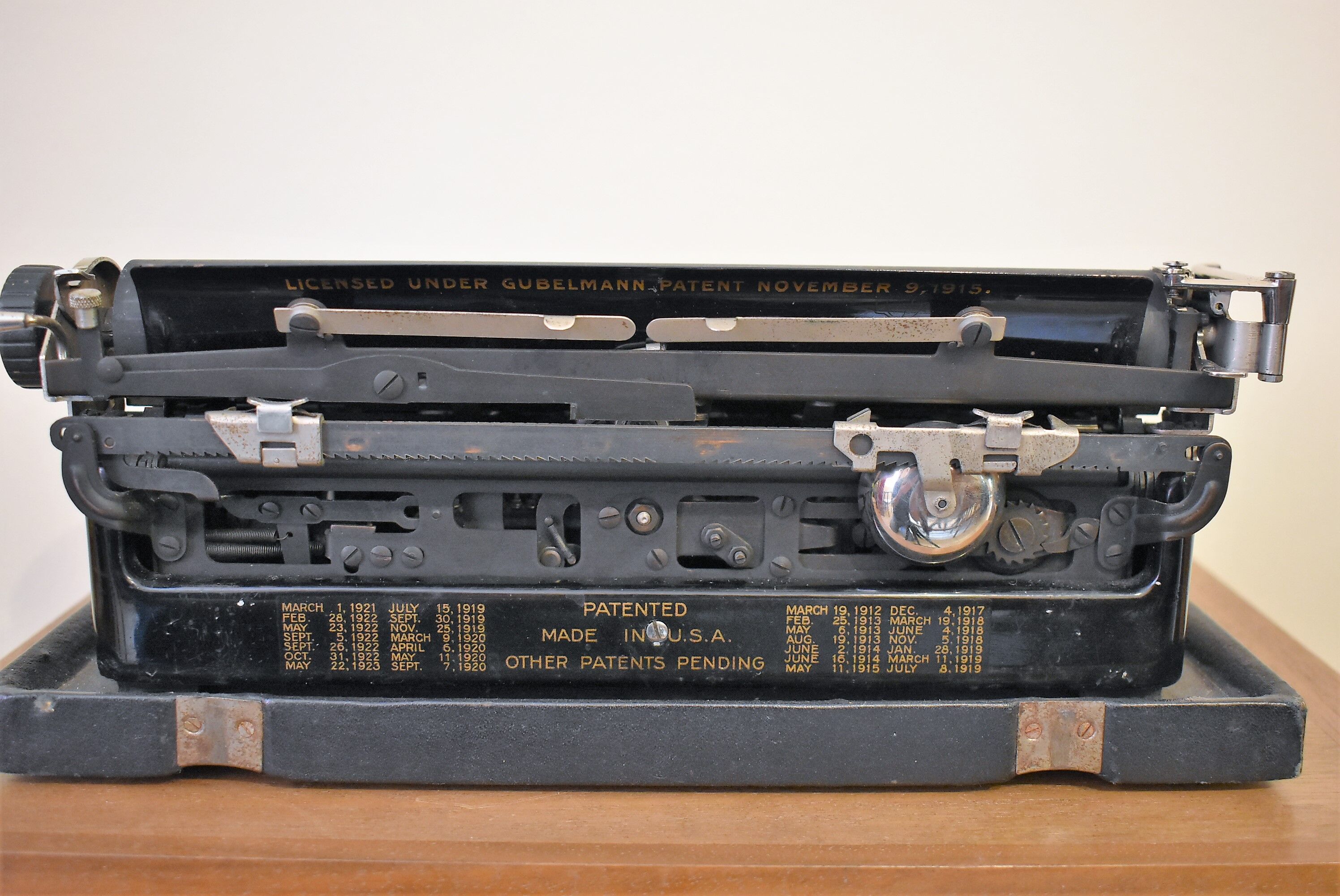 Underwood black notebook typewriter