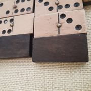 Old wooden domino game
