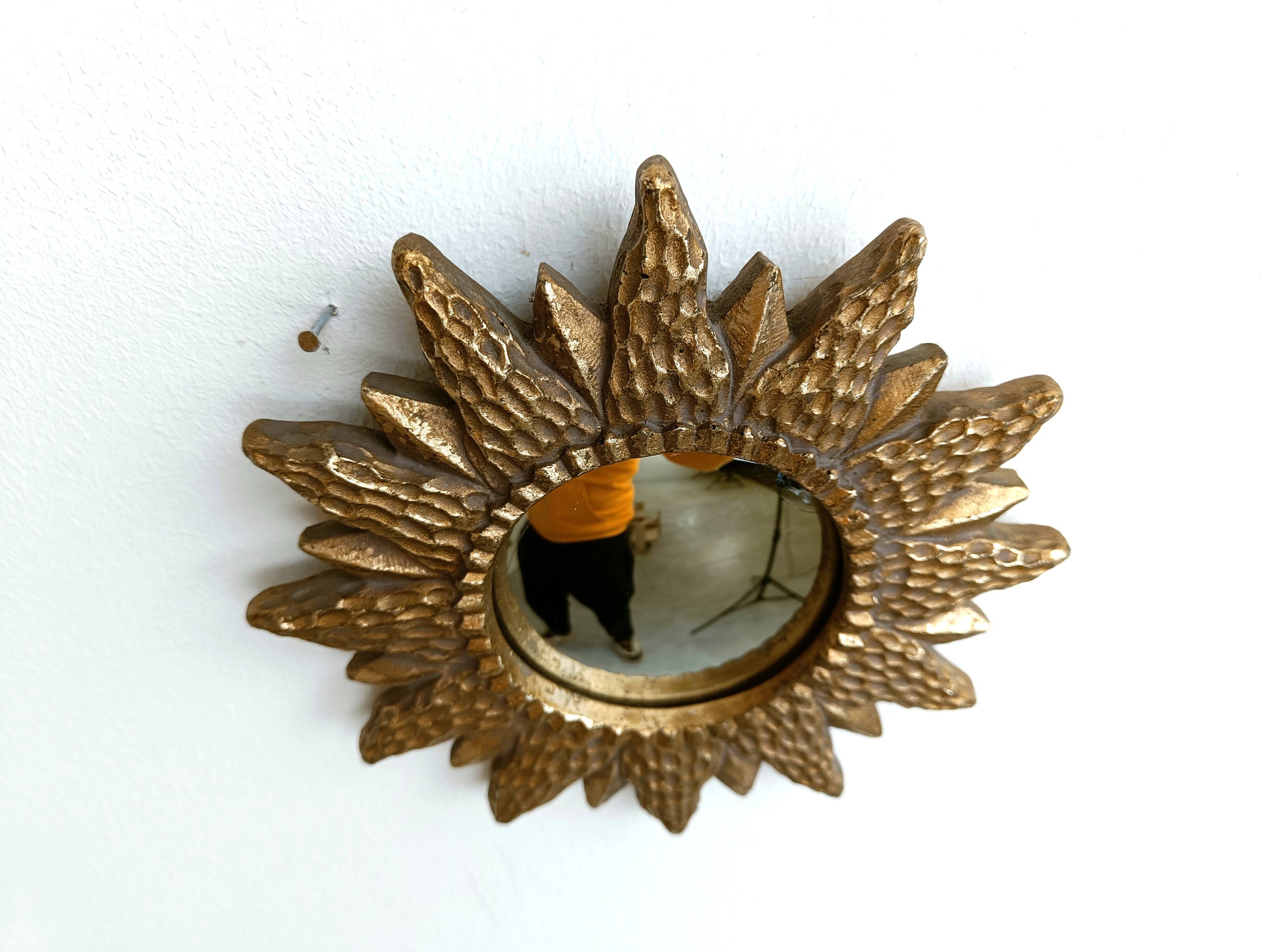 Vintage sunburst mirror, 1960s