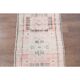 Vintage Turkish Oushak Handmade Cotton Orange Wool Runner Rug 82x328