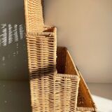 Vintage rattan storage basket