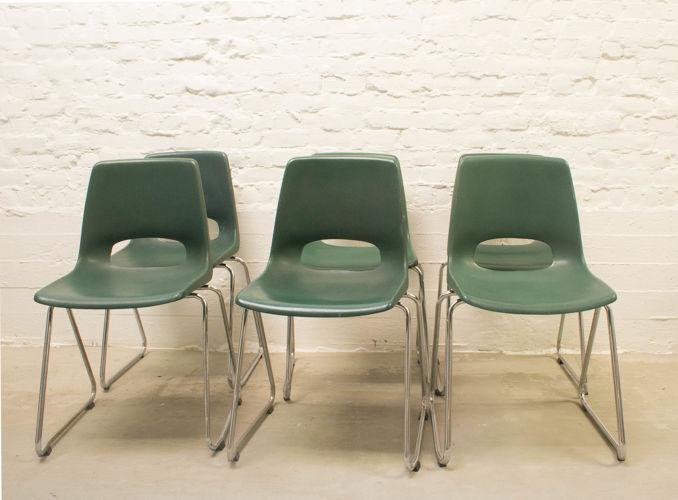Set of 6 vintage chairs by Marko Netherlands 1970
