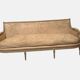 Louis XVI style bench in 20th century patinated beech