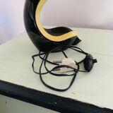 Lampe MOA en céramique noire et jaune