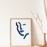 Illustration "Blue Portrait 6"