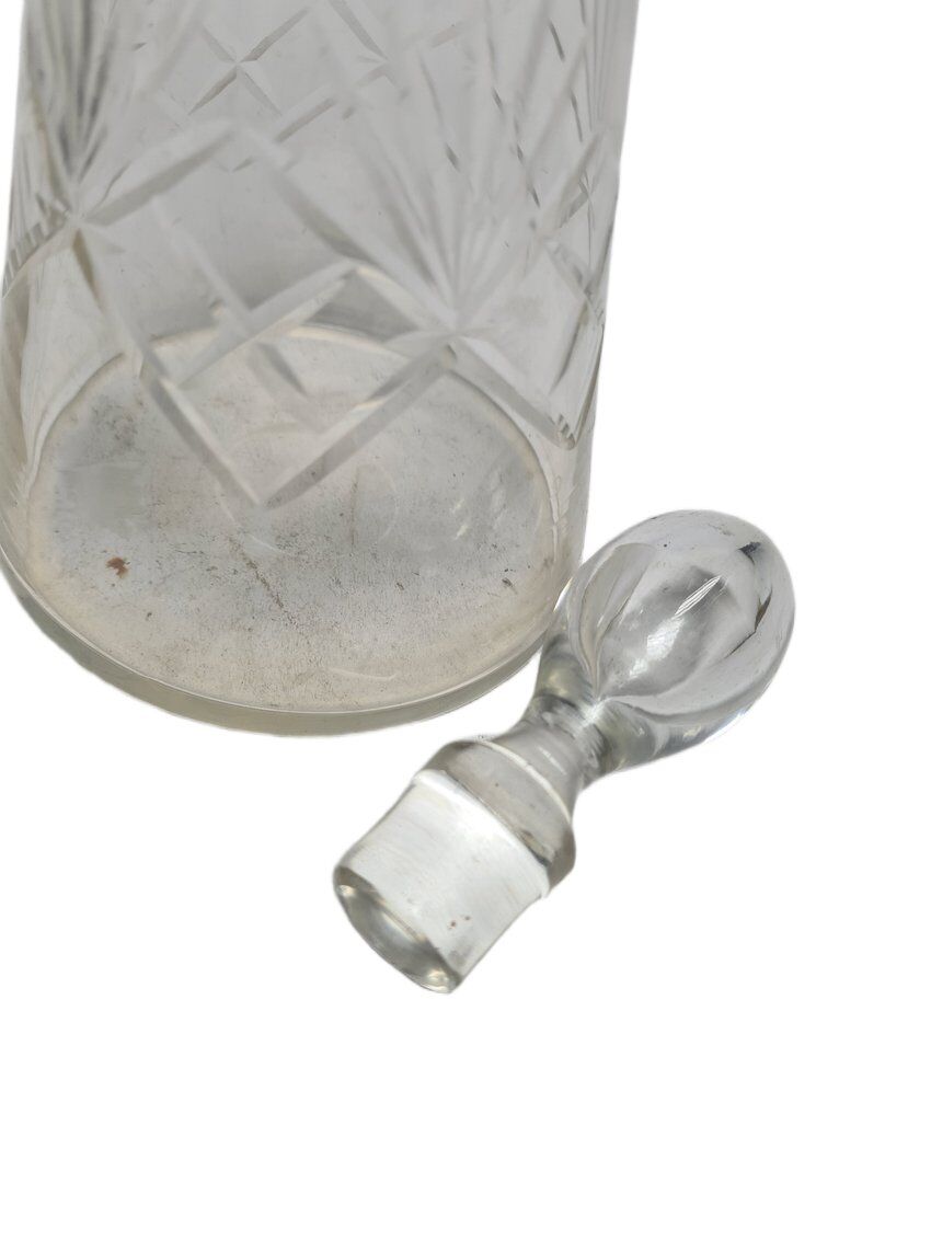 Art Deco crystal carafe, Germany, 1900s