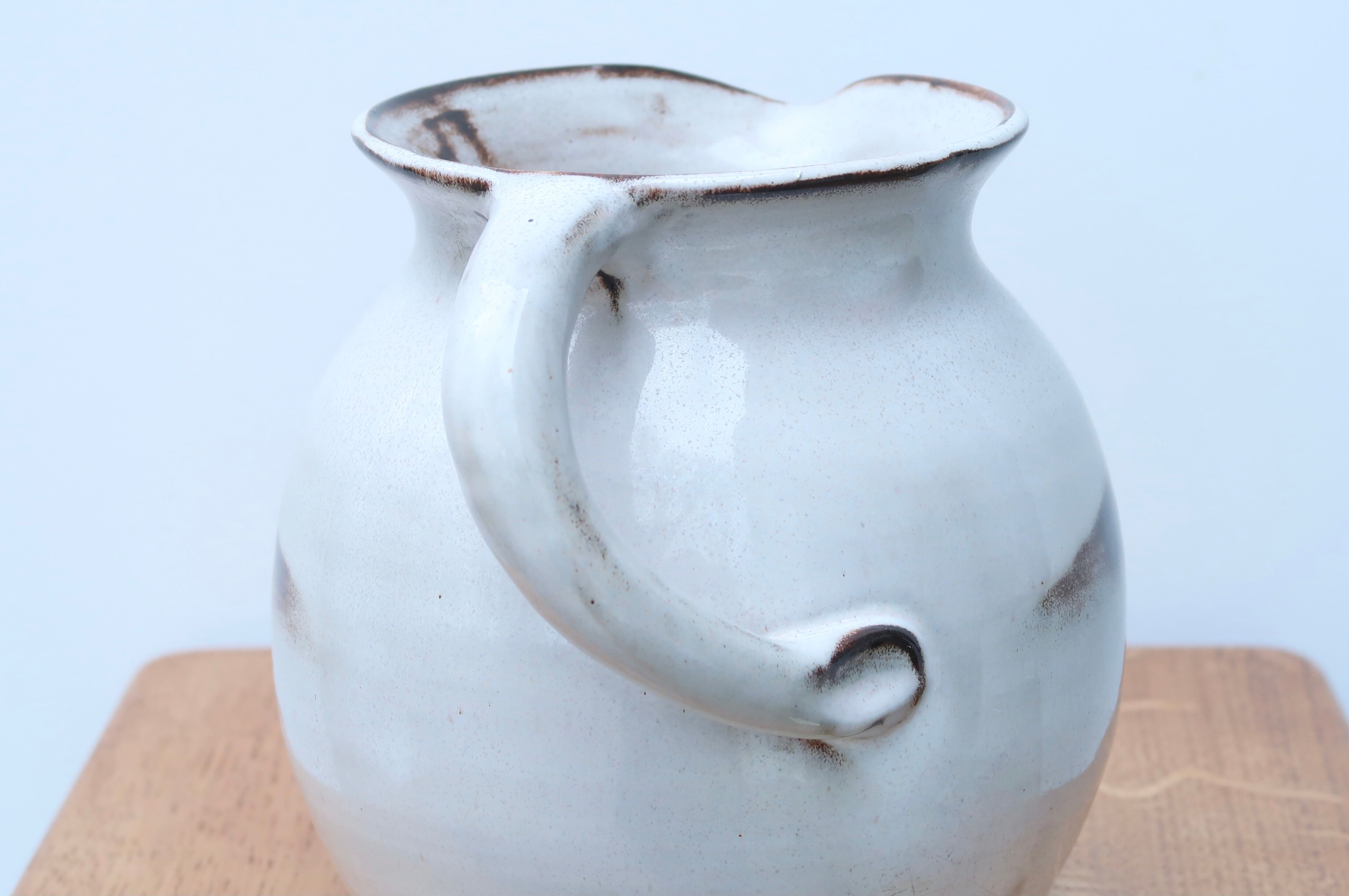 Ceramic pitcher by Gérard Hofmann, Vallauris