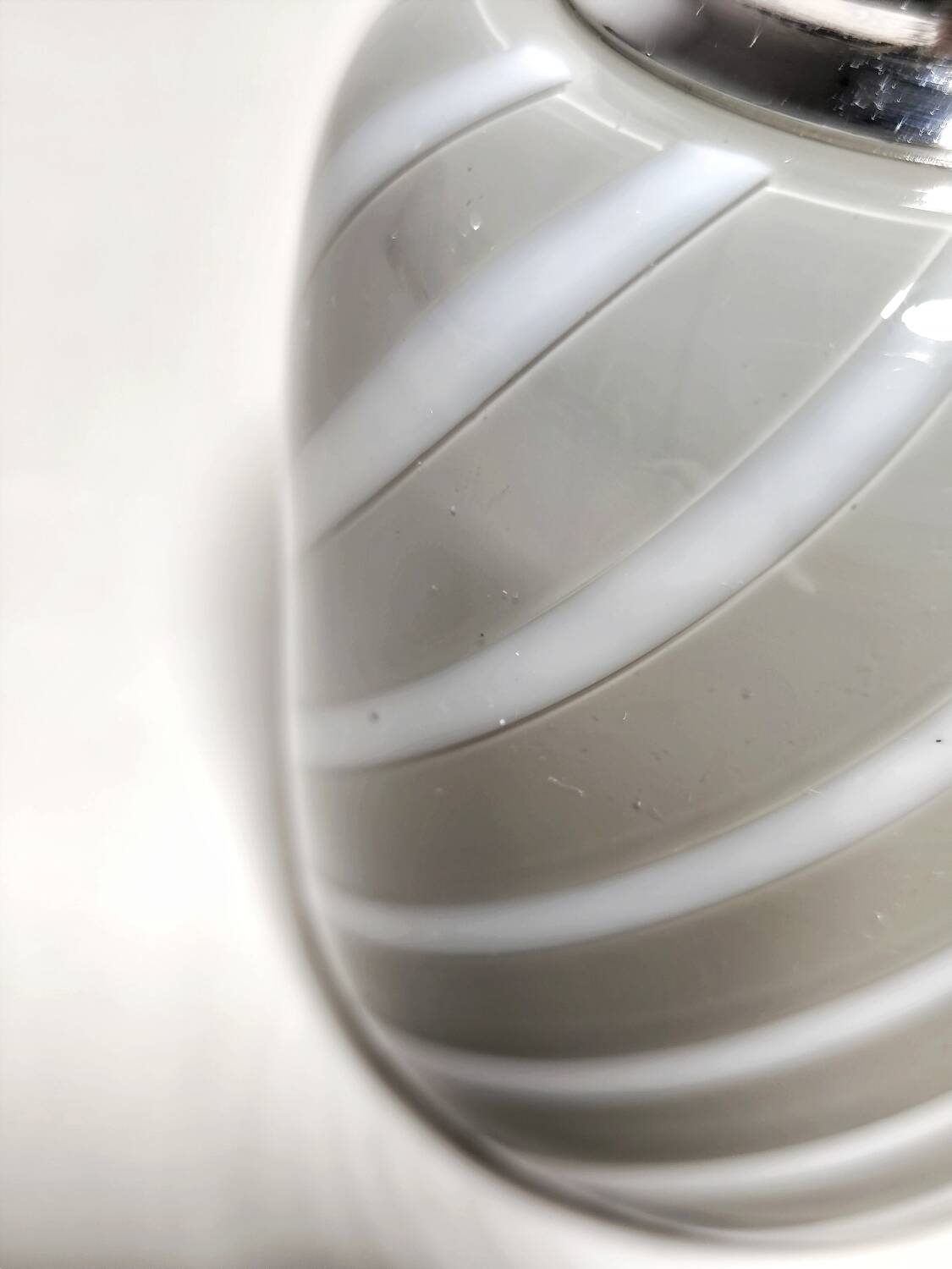 Encendedor de mesa "Tommaso Barbi" de cristal. Italia, 1970s.