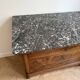 Antique Empire commode in wood with marble top