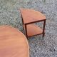 Coffee table nesting tables in cherry wood in classic style from the 60s/70s