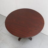 Table ronde de table à vin en acajou antique