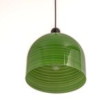 Green glass suspension by Peill Putzler, Germany, 1970