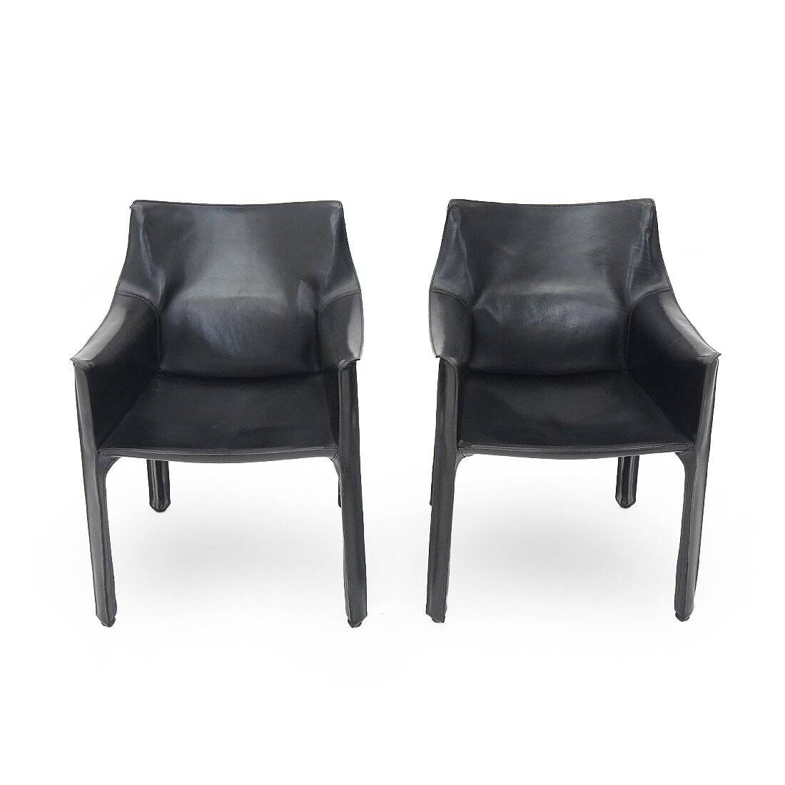 CAB armchairs by Mario Bellini for Cassina, 1970s, set of 2