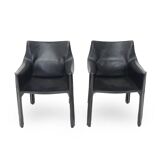 CAB armchairs by Mario Bellini for Cassina, 1970s, set of 2